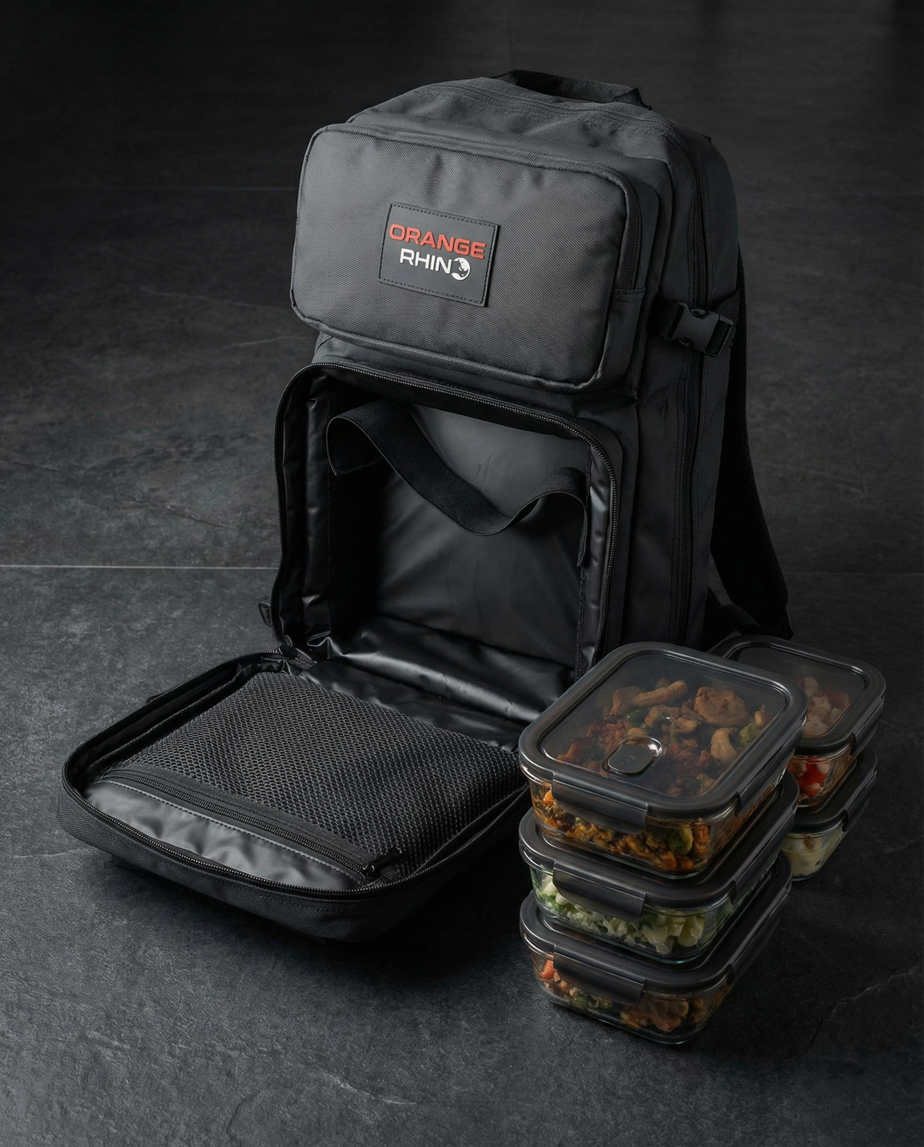 Orange Rhino 45L Meal-Prep Backpack